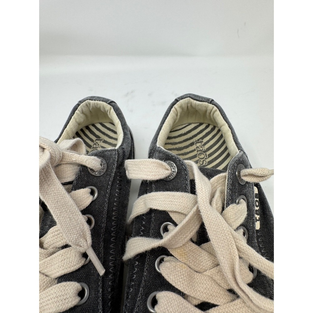 Taos Star Charcoal Gray Washed Canvas Low Top Sneakers Womens 6.5 STA-12844 - Picture 9 of 10